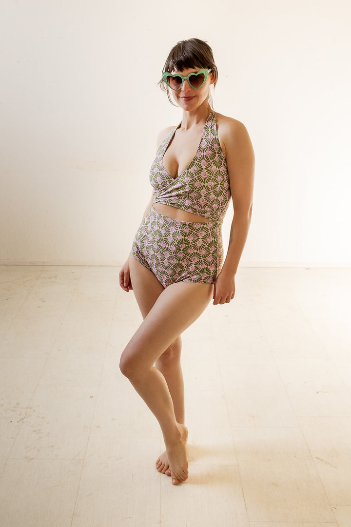 Selka Swimsuit in Batik Fan