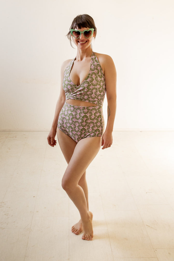 Selka Swimsuit in Batik Fan