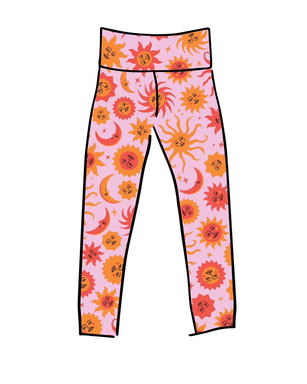 High Rise Ankle Leggings Luna y Sol