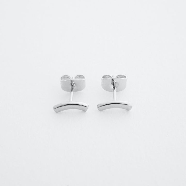 Tiny Arc Stud Earrings - Final Sale