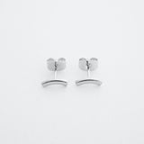 Tiny Arc Stud Earrings - Final Sale