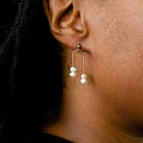 Arca Freshwater Pearl Post Earrings