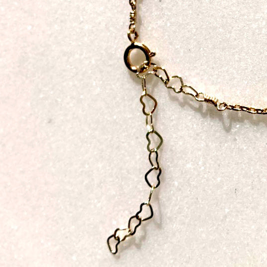 Maraschino Enamel Droplet Chain Bracelet