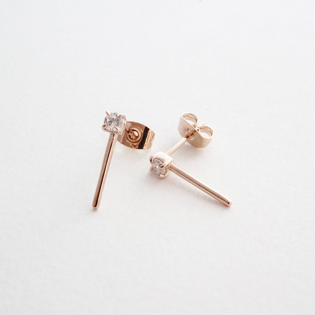 Aspen Crystal Bar Studs