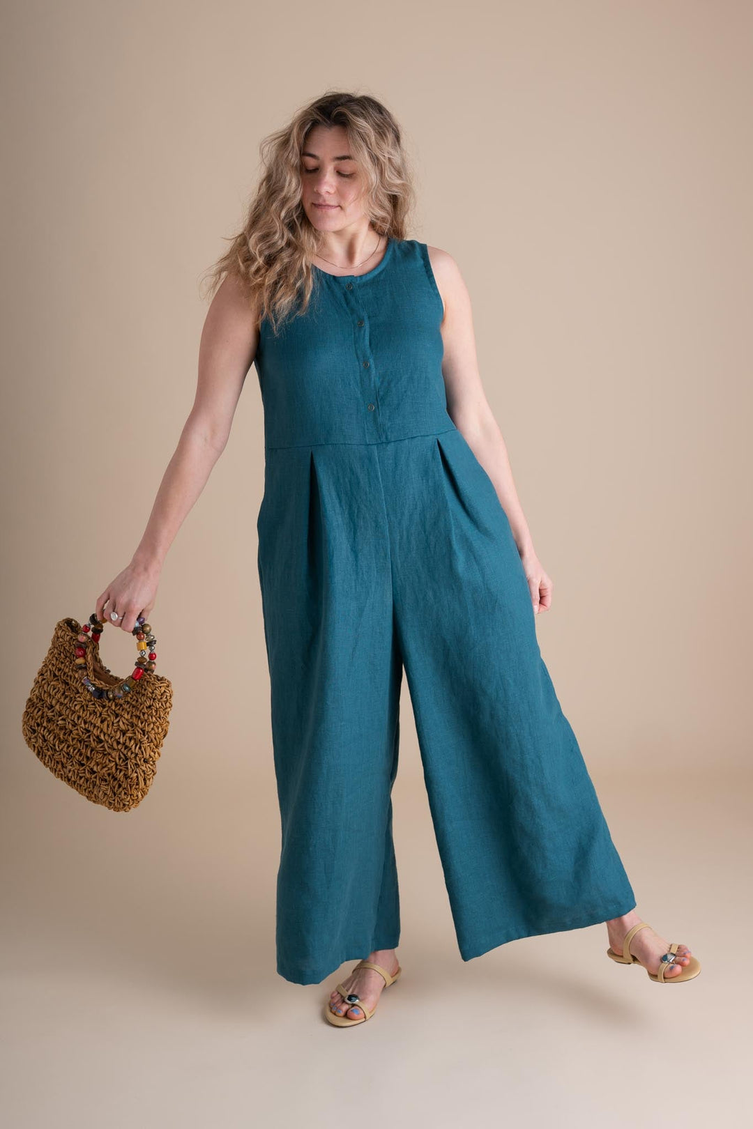 Terrace Jumpsuit (Updated) in Peacock