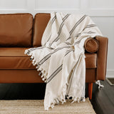 Taylor Turkish Throw Blanket - Three Stripe