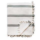 Taylor Turkish Throw Blanket - Three Stripe