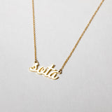 Sota Script Necklace