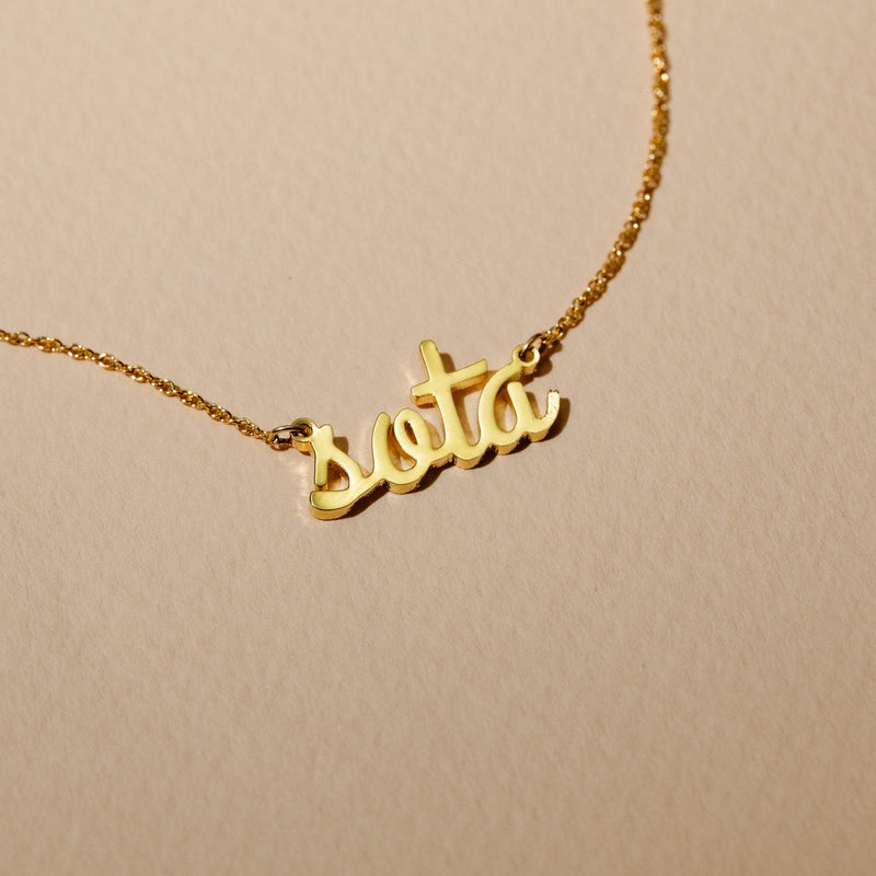 Sota Script Necklace