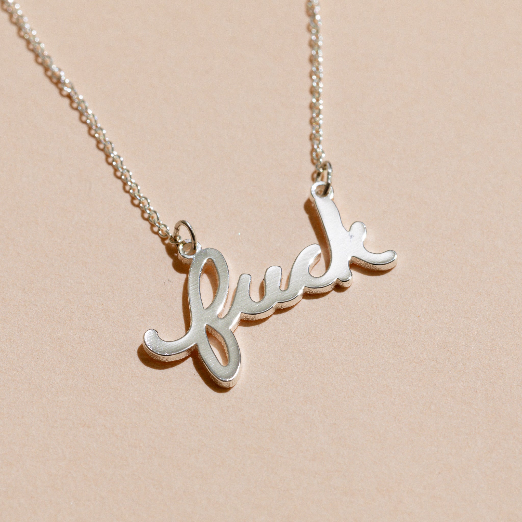 Fuck Script Necklace – Altar PDX