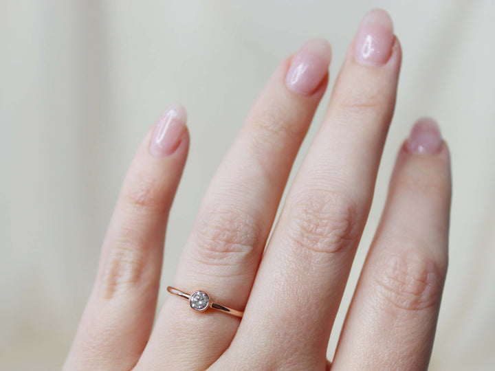 Bound Ring - Salt and Pepper Diamond