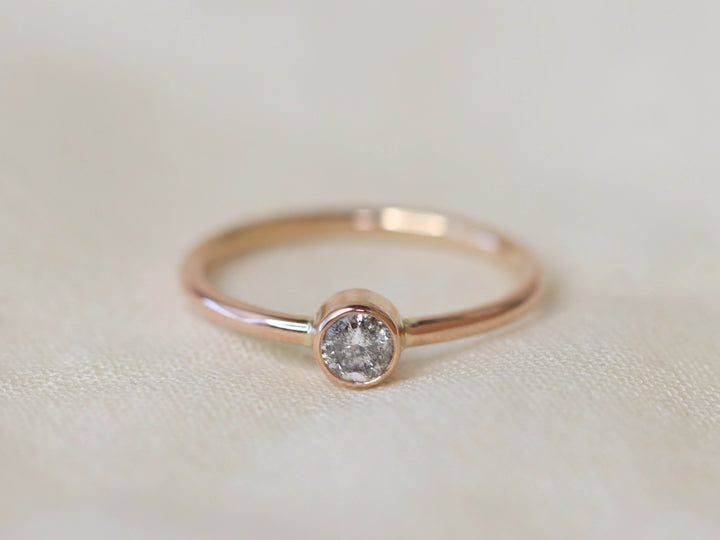 Bound Ring - Salt and Pepper Diamond