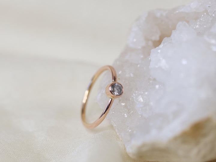 Bound Ring - Salt and Pepper Diamond