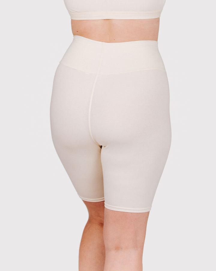 High Rise Bike Shorts Plain Vanilla