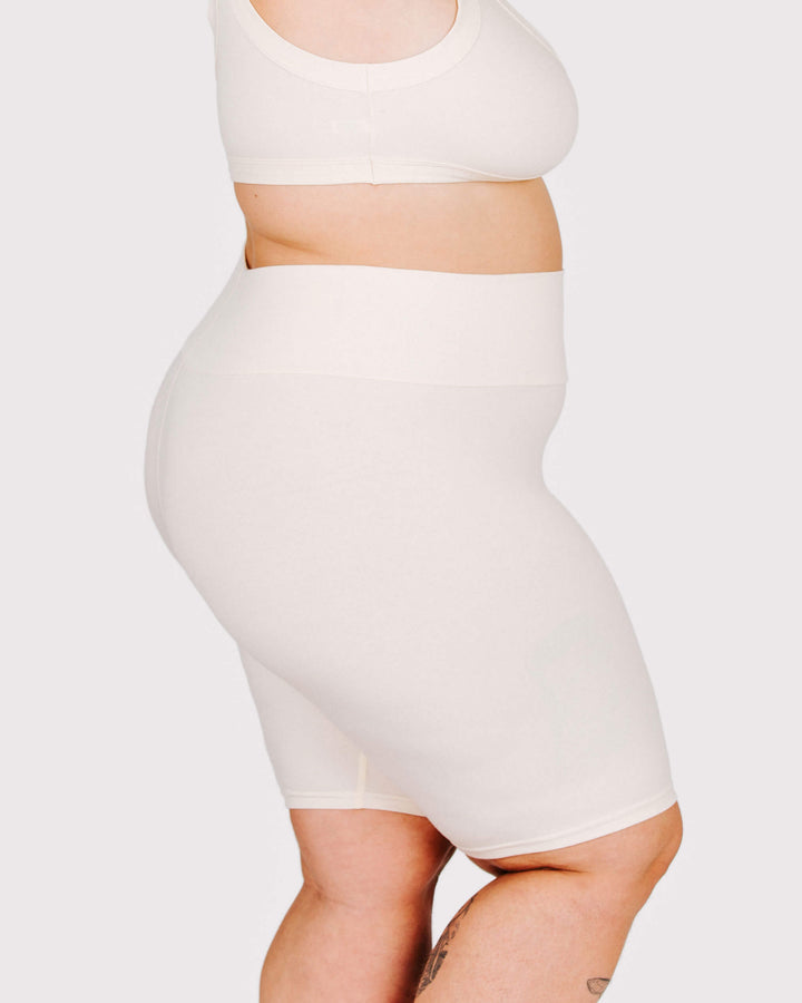 High Rise Bike Shorts Pine Nut