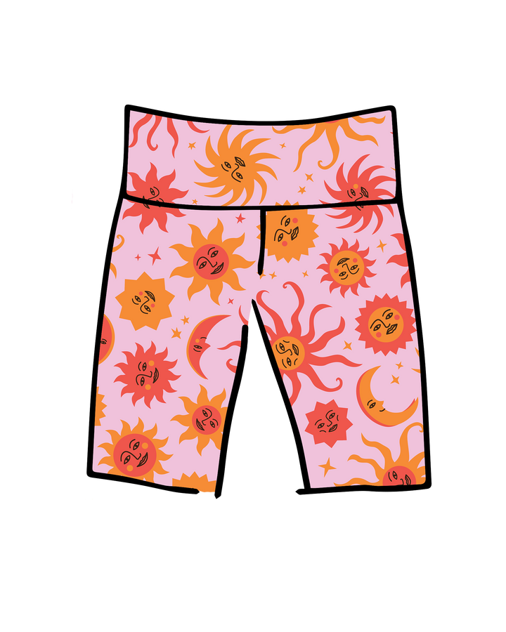 High Rise Bike Shorts Luna y Sol