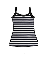 Cami Black and White Stripe