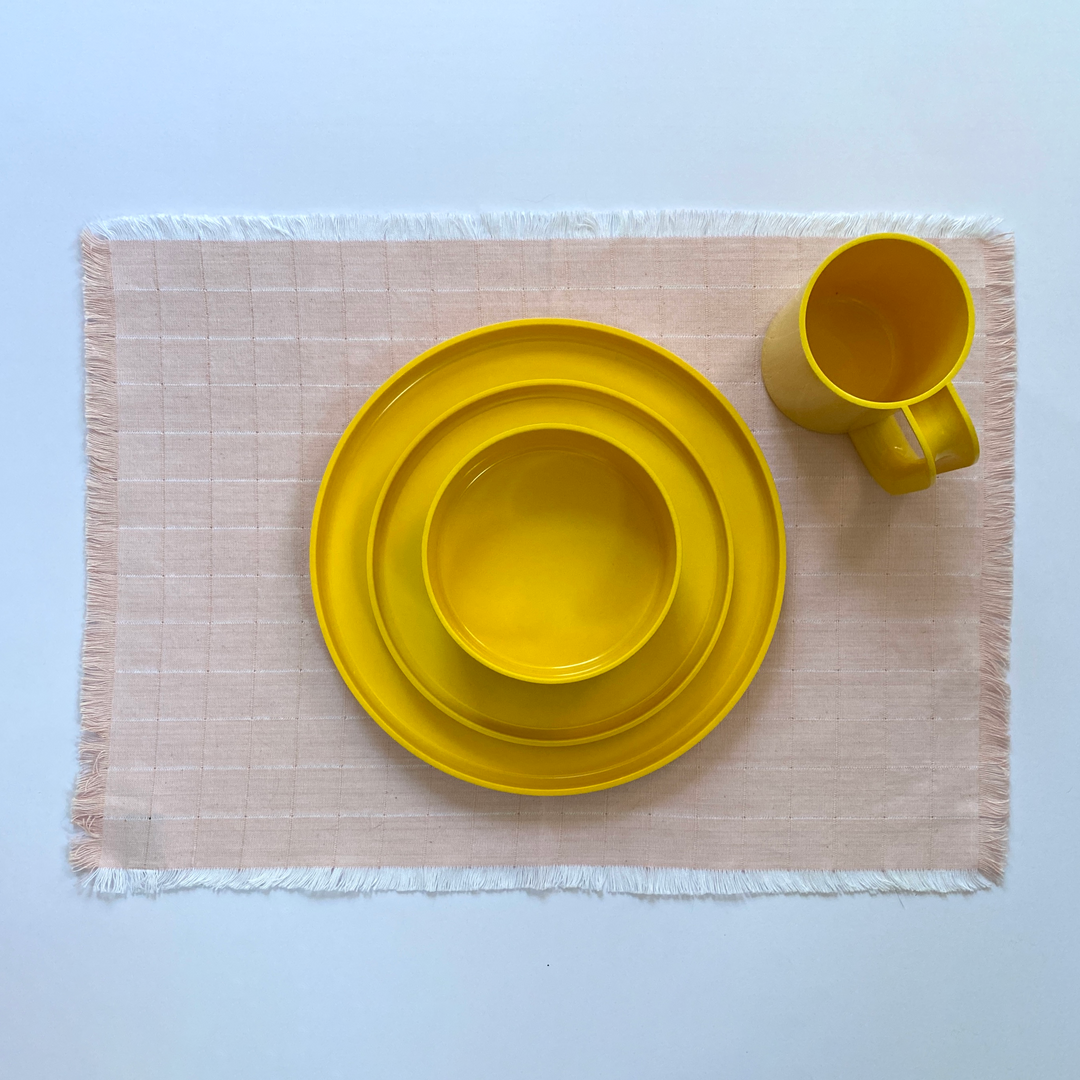 Blush Checked Placemat Set