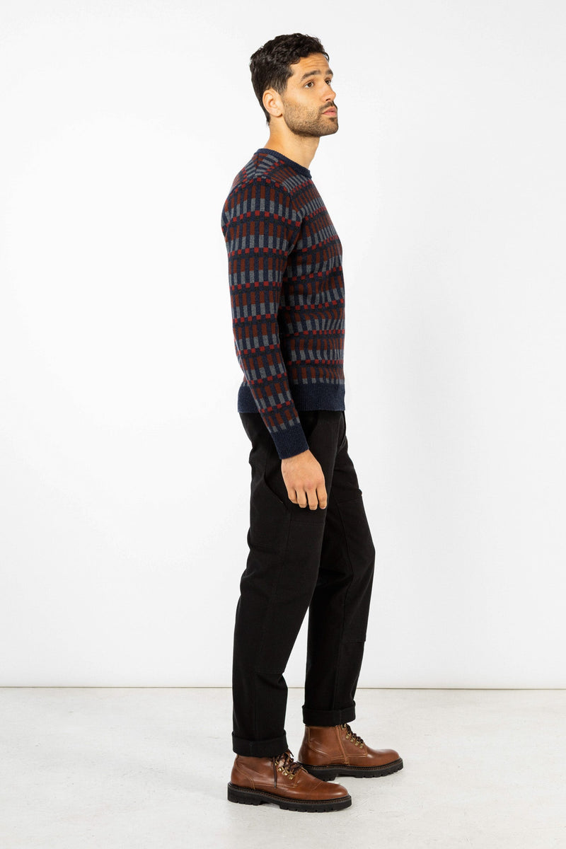 Morris Sweater / Navy Multi