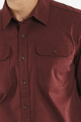 Eugene Utility Shirt / Burgundy