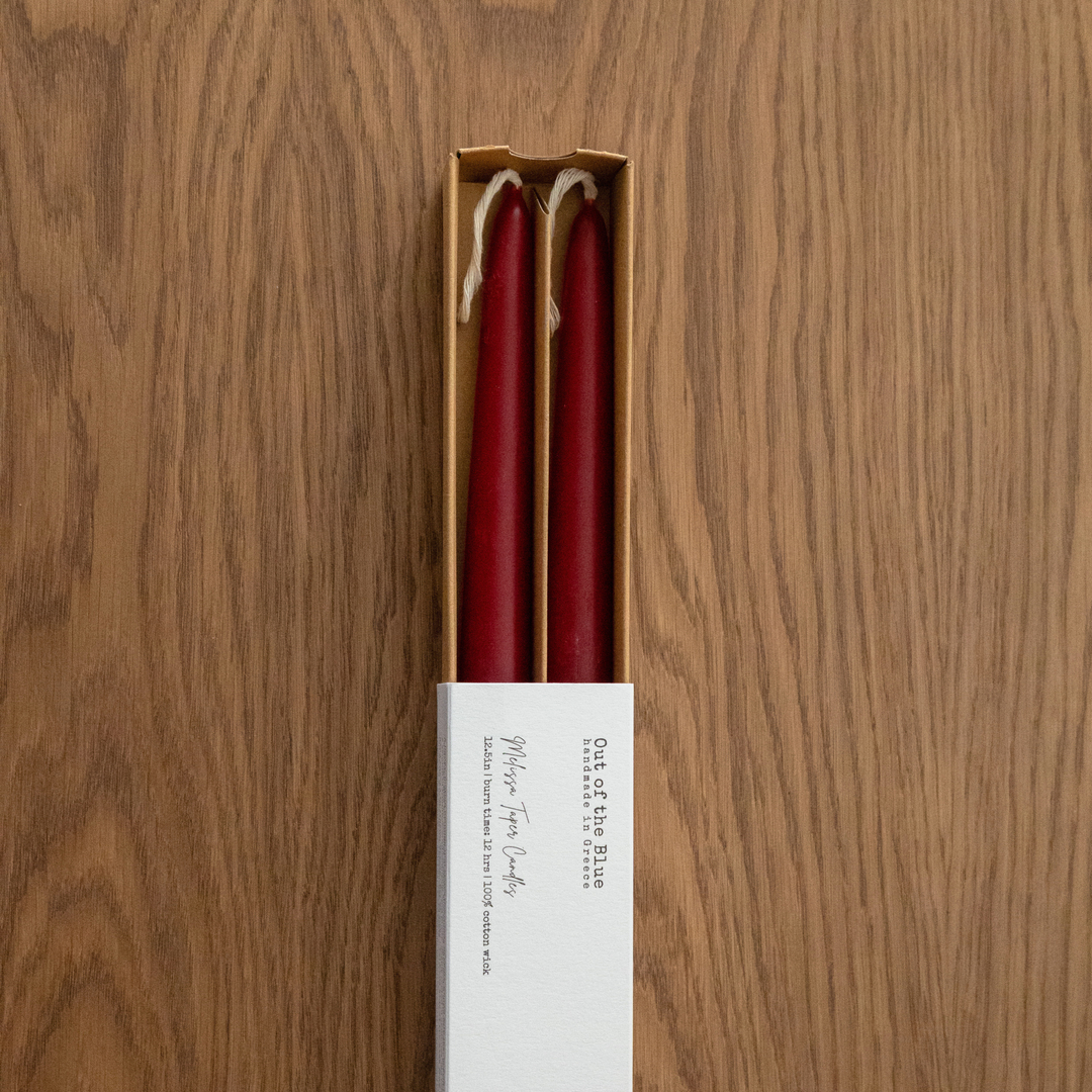 Melissa Taper Beeswax Candles