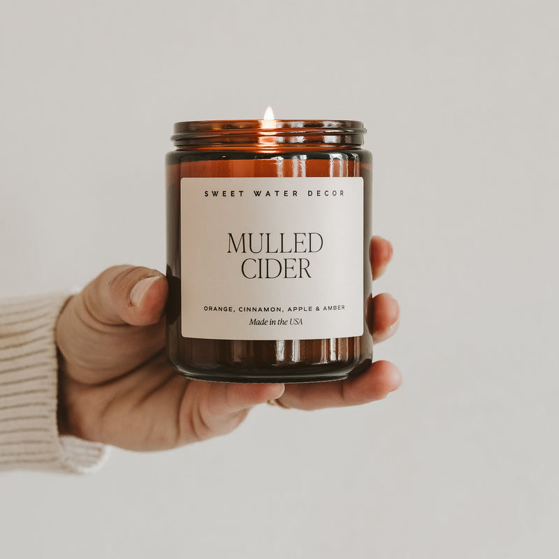 Mulled Cider Soy Candle - Amber Jar - 9 oz