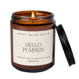 Hello Pumpkin Soy Candle - Amber Jar - 9 oz