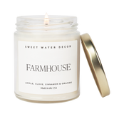 Farmhouse Soy Candle - Clear Jar - 9 oz