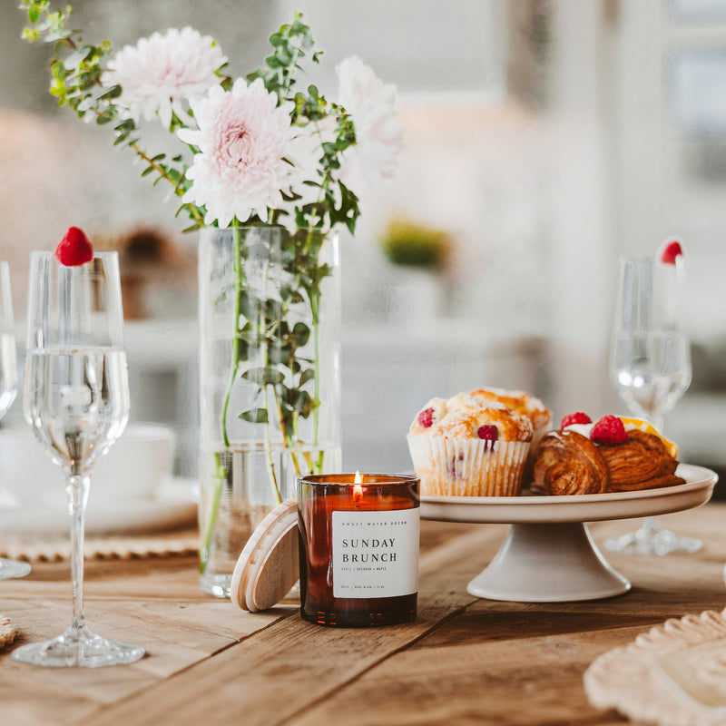 Sunday Brunch Soy Candle - Amber Jar - 11 oz