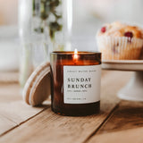 Sunday Brunch Soy Candle - Amber Jar - 11 oz