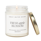 Fresh Apple Blossom Soy Candle - Clear Jar - 9 oz