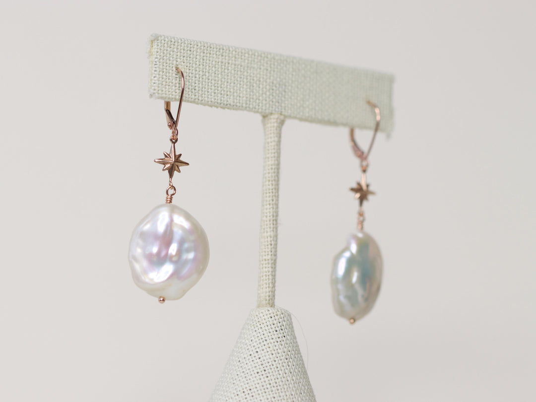 Celestial Baroque Pearl Earrings