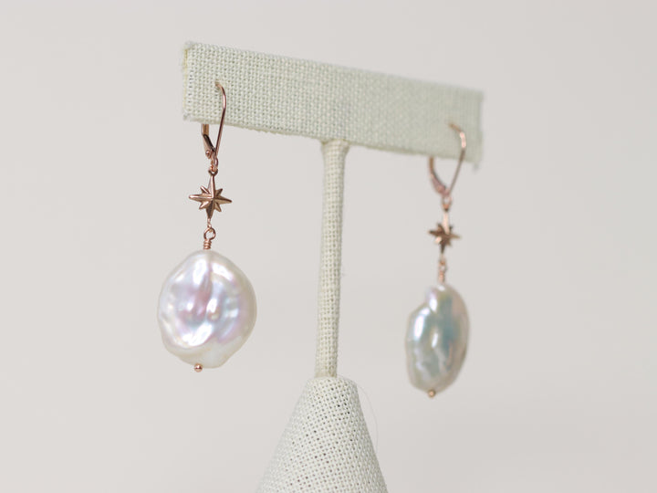 Celestial Baroque Pearl Earrings