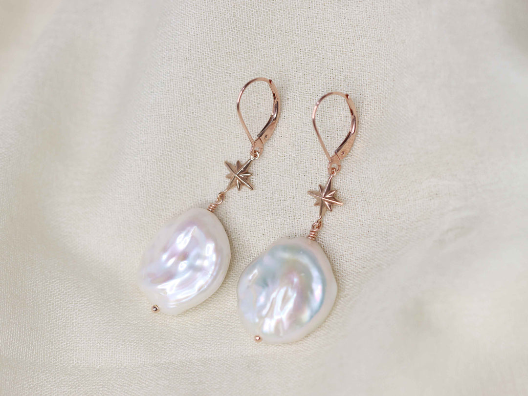 Celestial Baroque Pearl Earrings