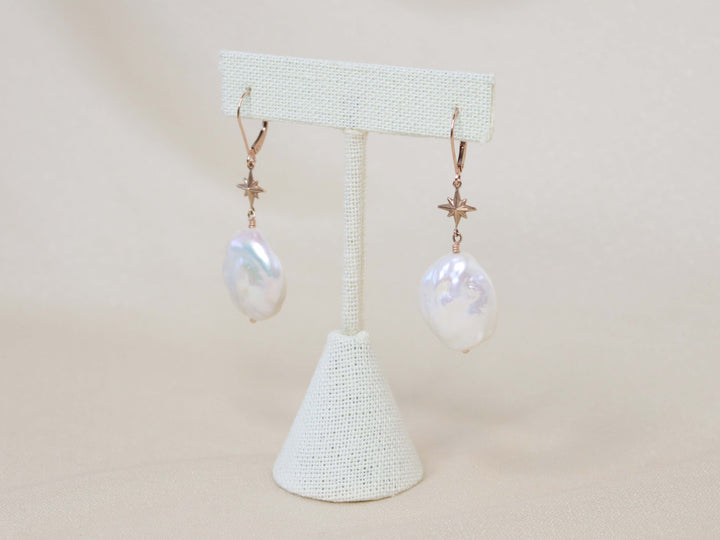 Celestial Baroque Pearl Earrings