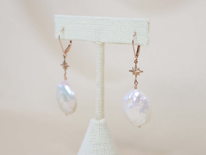 Celestial Baroque Pearl Earrings