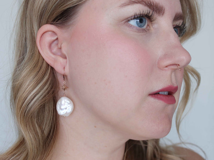 Celestial Baroque Pearl Earrings