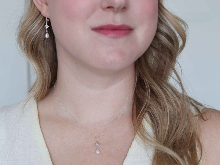 Celestial Pearl Pendant Necklace