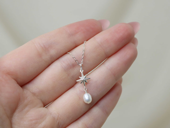 Celestial Pearl Pendant Necklace
