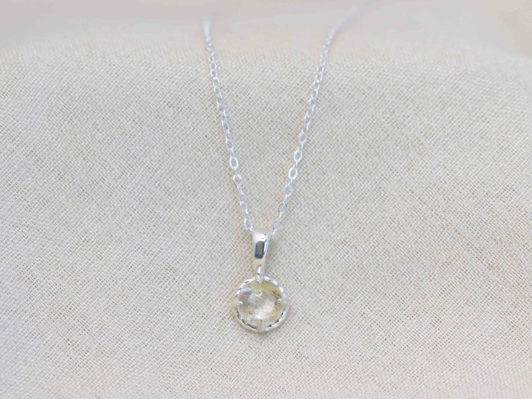 Circe Pendant - Golden Rutilated Quartz