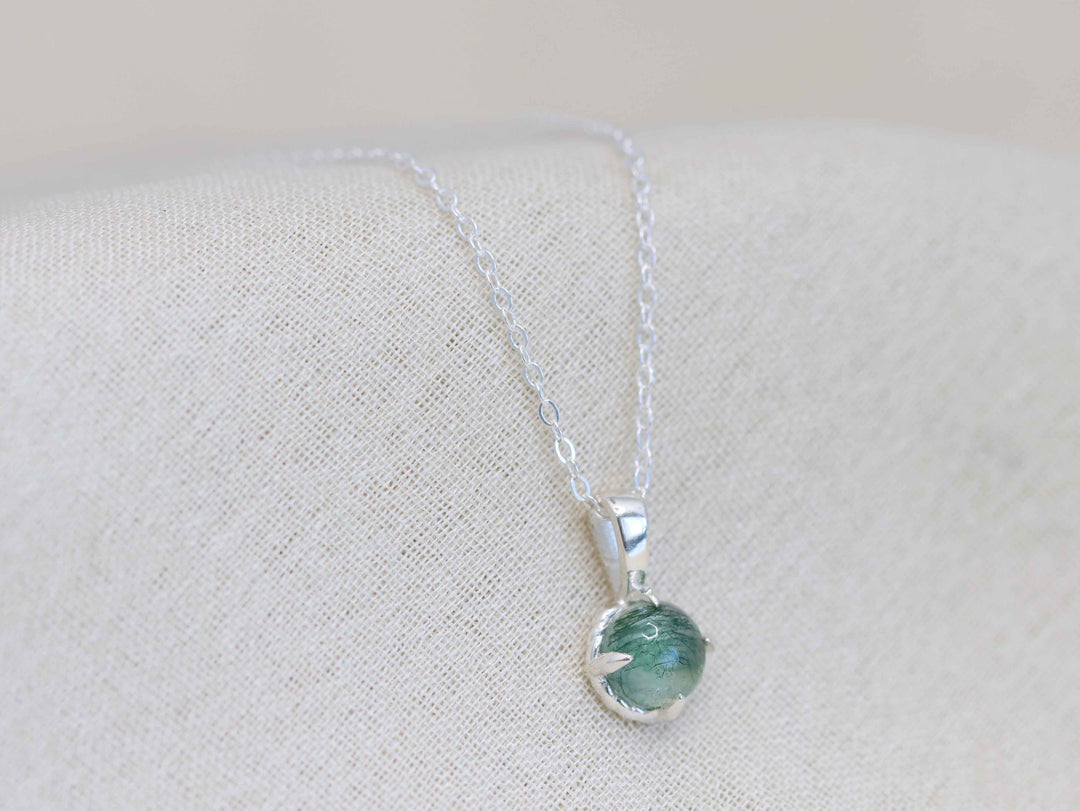Circe Pendant - Moss Agate