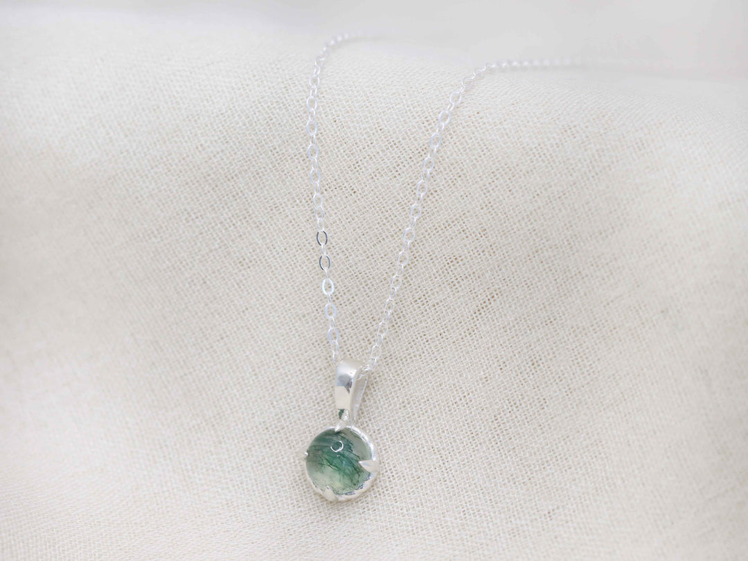 Circe Pendant - Moss Agate