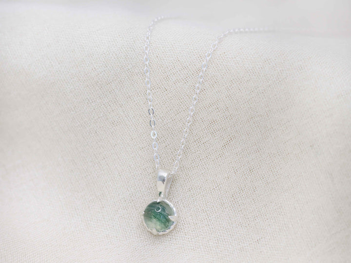 Circe Pendant - Moss Agate