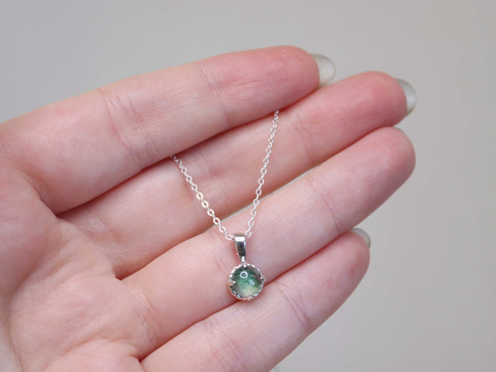 Circe Pendant - Moss Agate