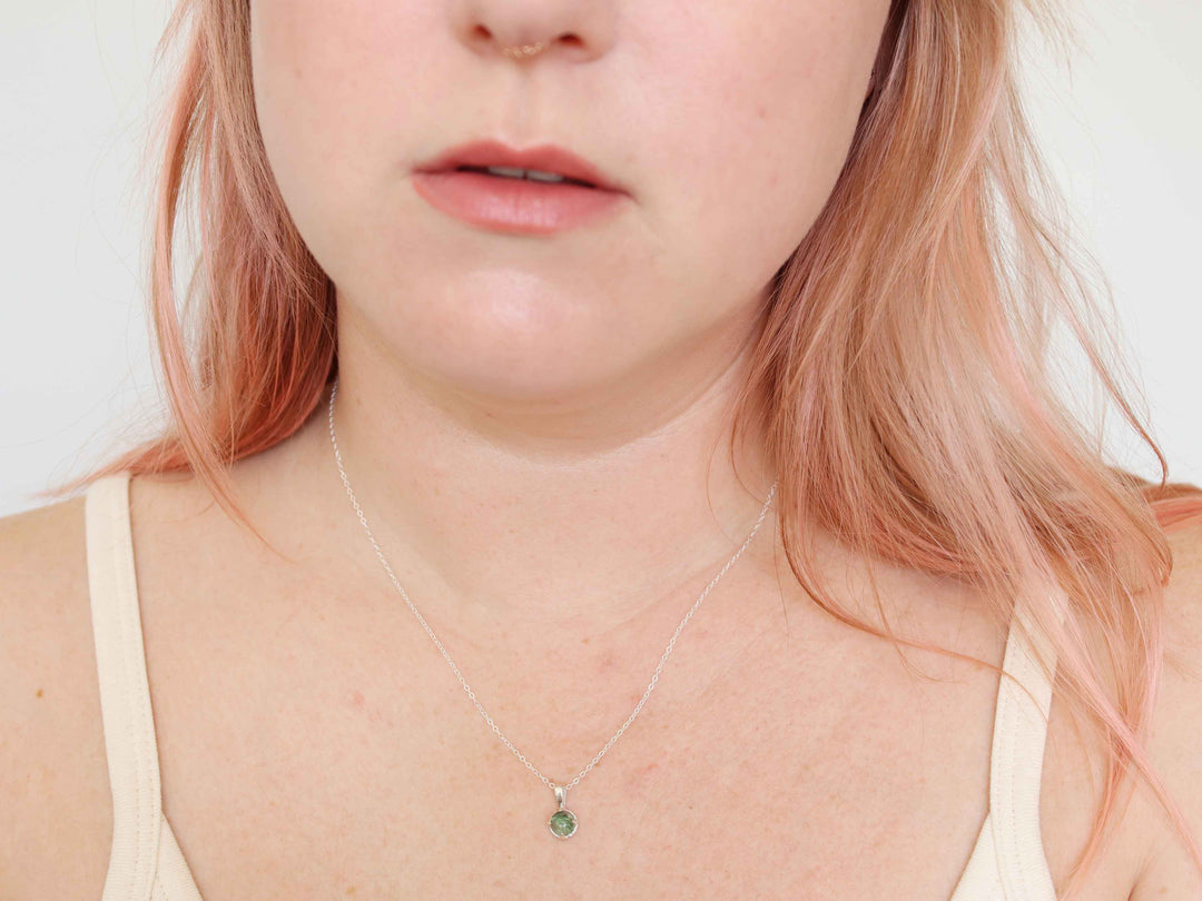 Circe Pendant - Moss Agate