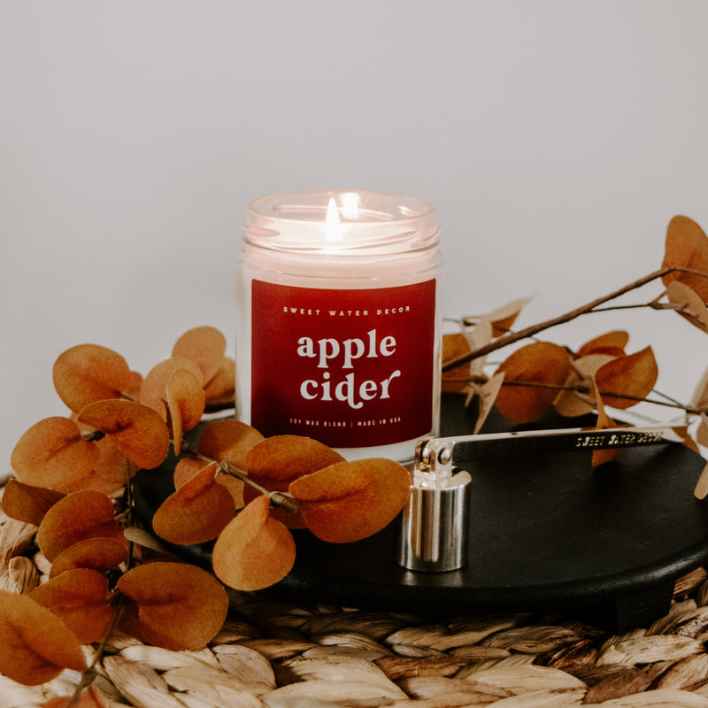 Apple Cider Soy Candle - Clear Jar - 9 oz