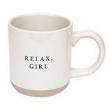 Relax, Girl 14oz. Stoneware Coffee Mug