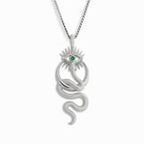 Crescent Snake Eye Necklace