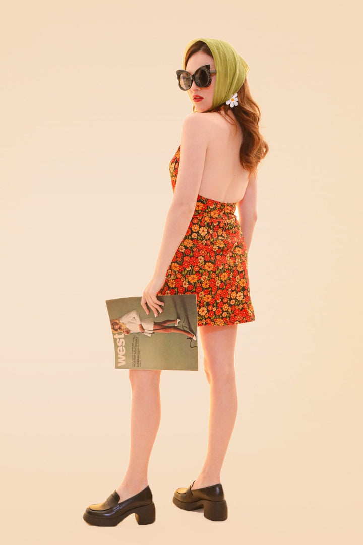 Cecilia Mini-Dress in Marigold