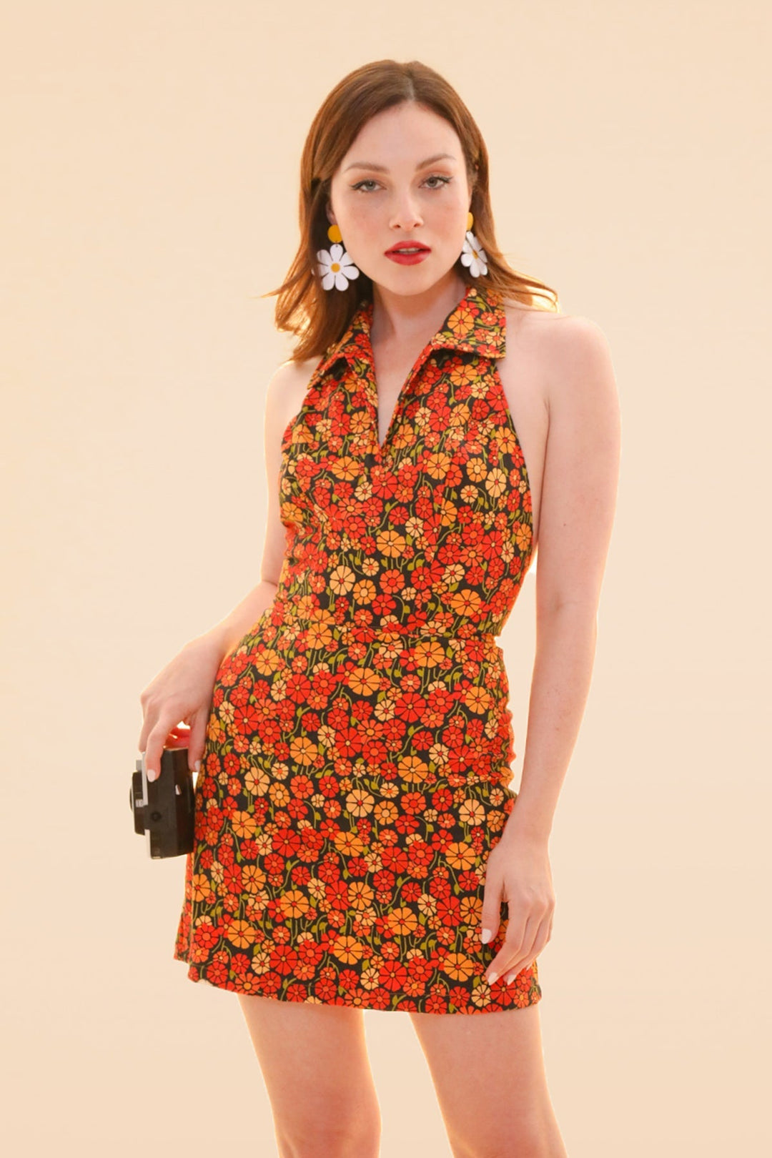 Cecilia Mini-Dress in Marigold